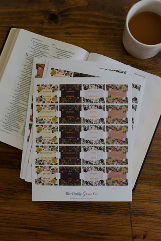 Magnolia Florals Bible Tabs