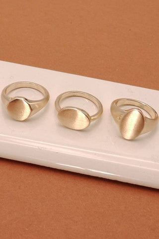 Classy Girl Flat Ring Set