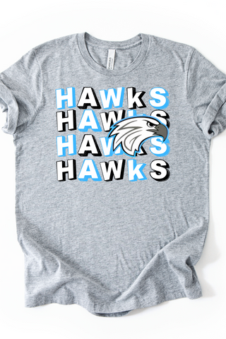 Spring Garden Hawks On Repeat Made to Order Tee