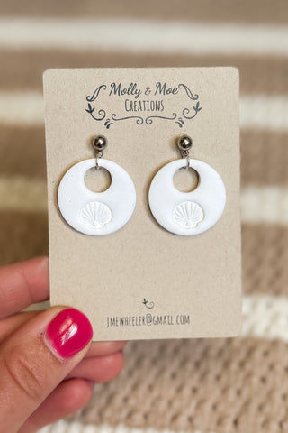 Sand Dollar Imprint Earrings
