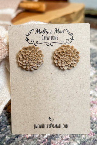 Dahlia Stud Earrings (4 Colors)