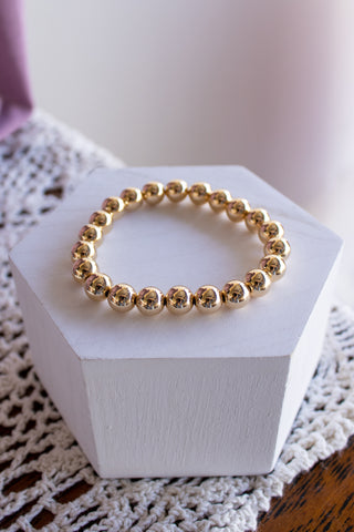 18k Gold Filled Bead Bracelets- Build Your Stack