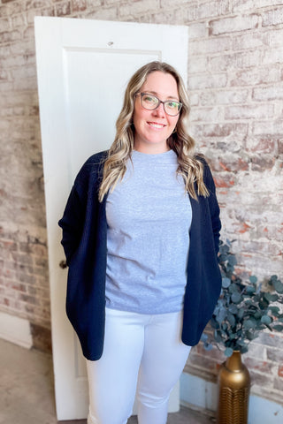 Black Eyelet Cardigan