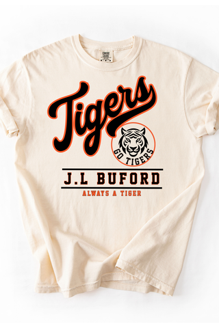 J.L. Buford Tigers Vintage Slogan Made to Order Tee