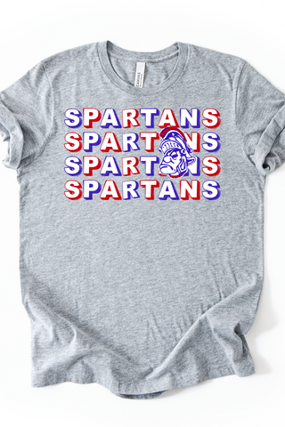 Waltonville Spartans On Repeat Font Made to Order Tee