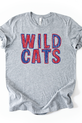 Summersville Wildcats Scribble Font Made to Order Tee