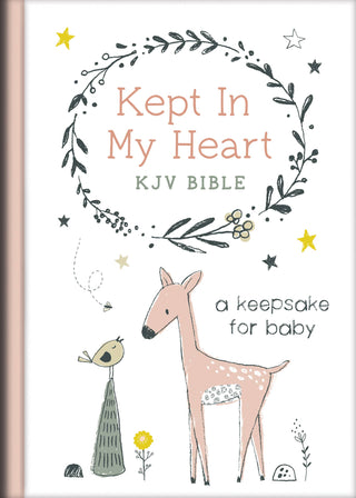 Kept in My Heart Coral Woodland KJV Bible