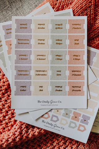Pastel Floral Bible Tabs