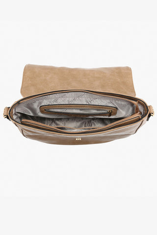 Foster Distressed Dual Zip Crossbody (2 Colors)
