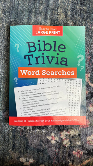 Bible Trivia Word Searches Large Print