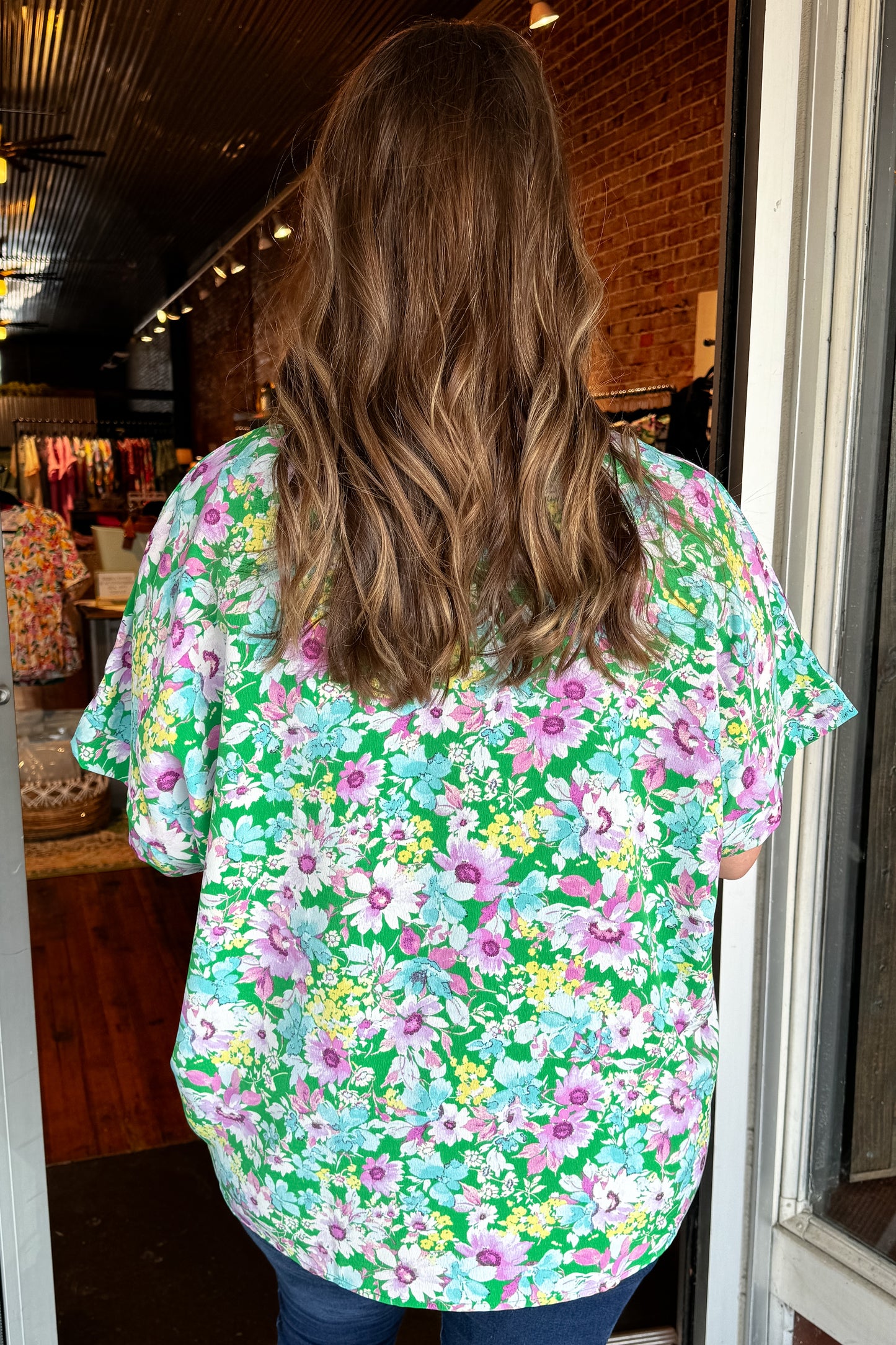 Sweet Floral Dolman Top