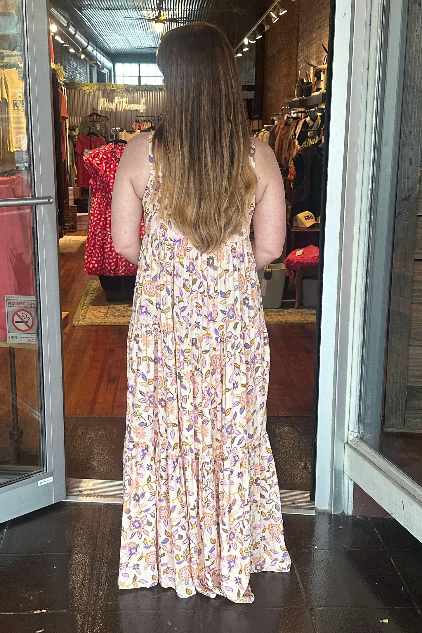 Halle Floral Mix Print Dress