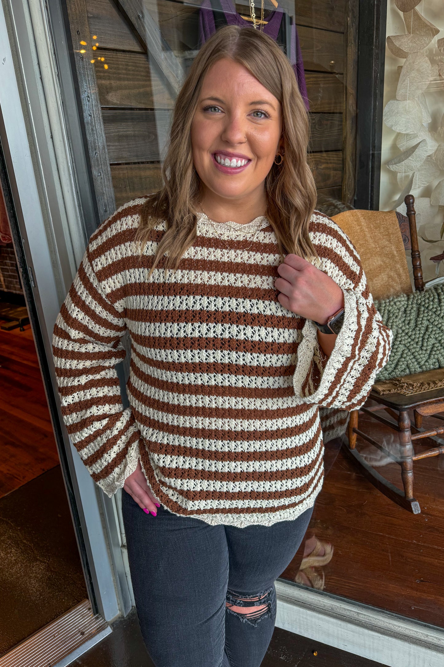 Oatmeal Shimmer Sweater