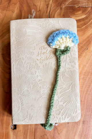 Pressed Flower Crocheted Bookmarks