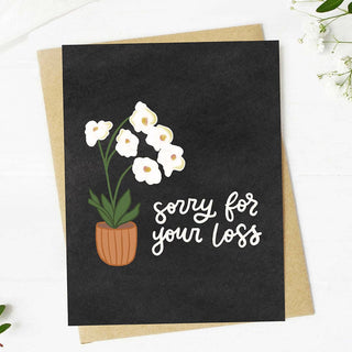 "Sorry for your loss" Sympathy Card