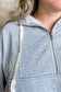 Heather Gray Snap Button Hoodie