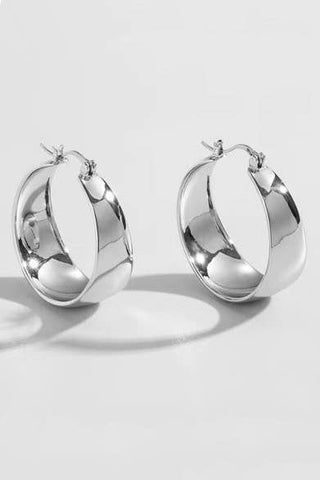Chloe Silver Hoop Earrings