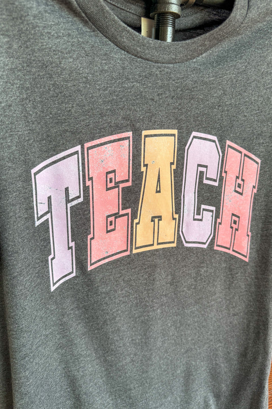 Distressed TEACH Tee