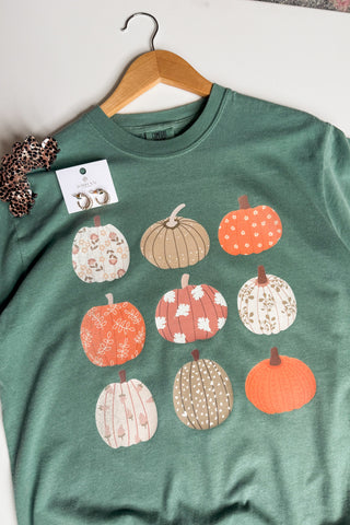 Patchwork Pumpkins Graphic Tee