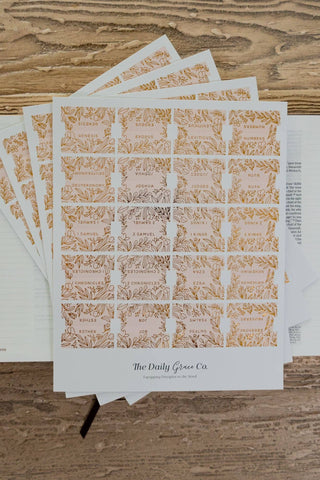 Carnation Gold Foil Bible Tabs