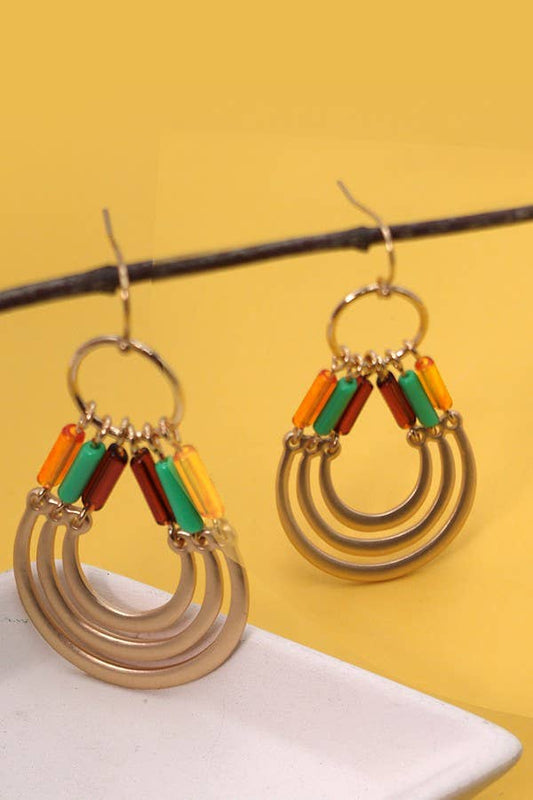 Beaded Teardrop Earrings