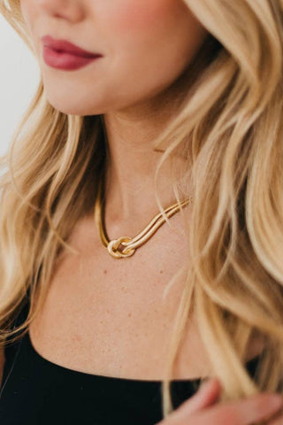 Talia Tied Gold Necklace
