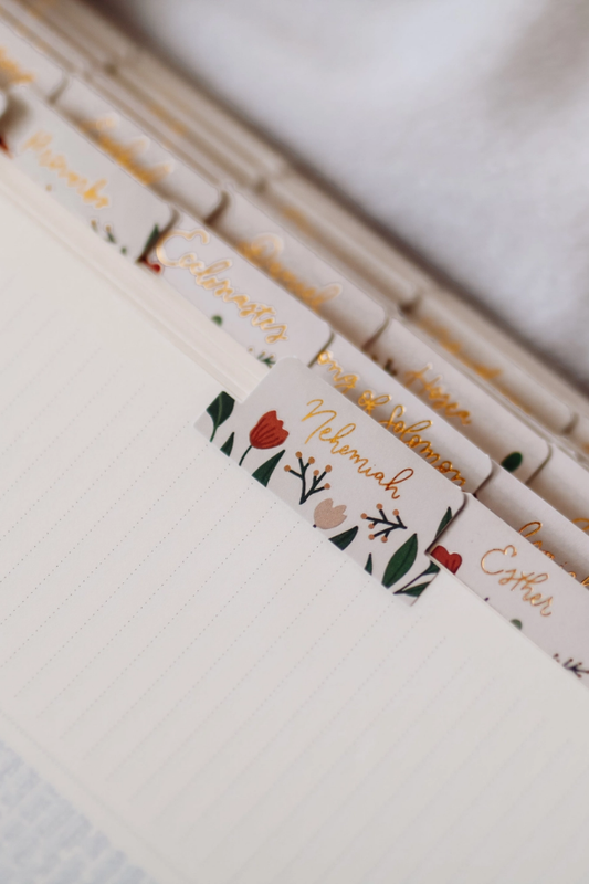 Rust Floral Bible Tabs