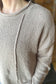 Mocha Knotch Hem Sweater