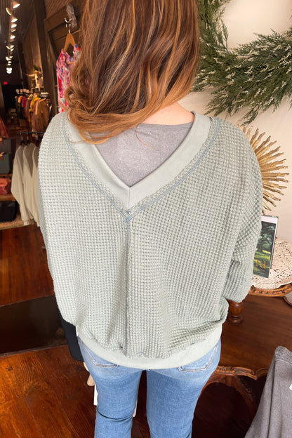Holly Sage Pullover Top