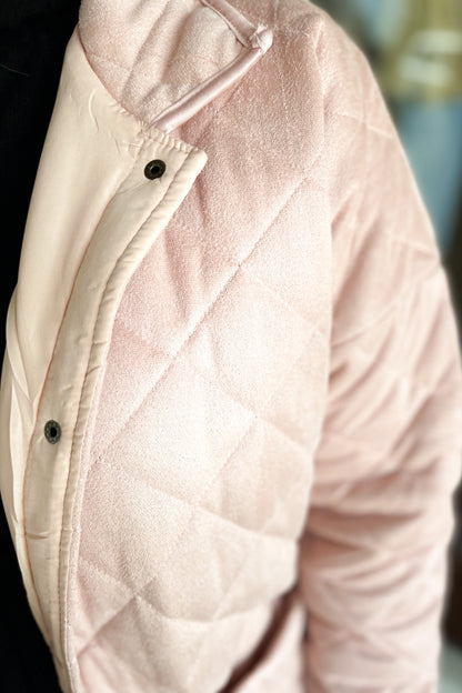Candy Pink Quilted Jacket