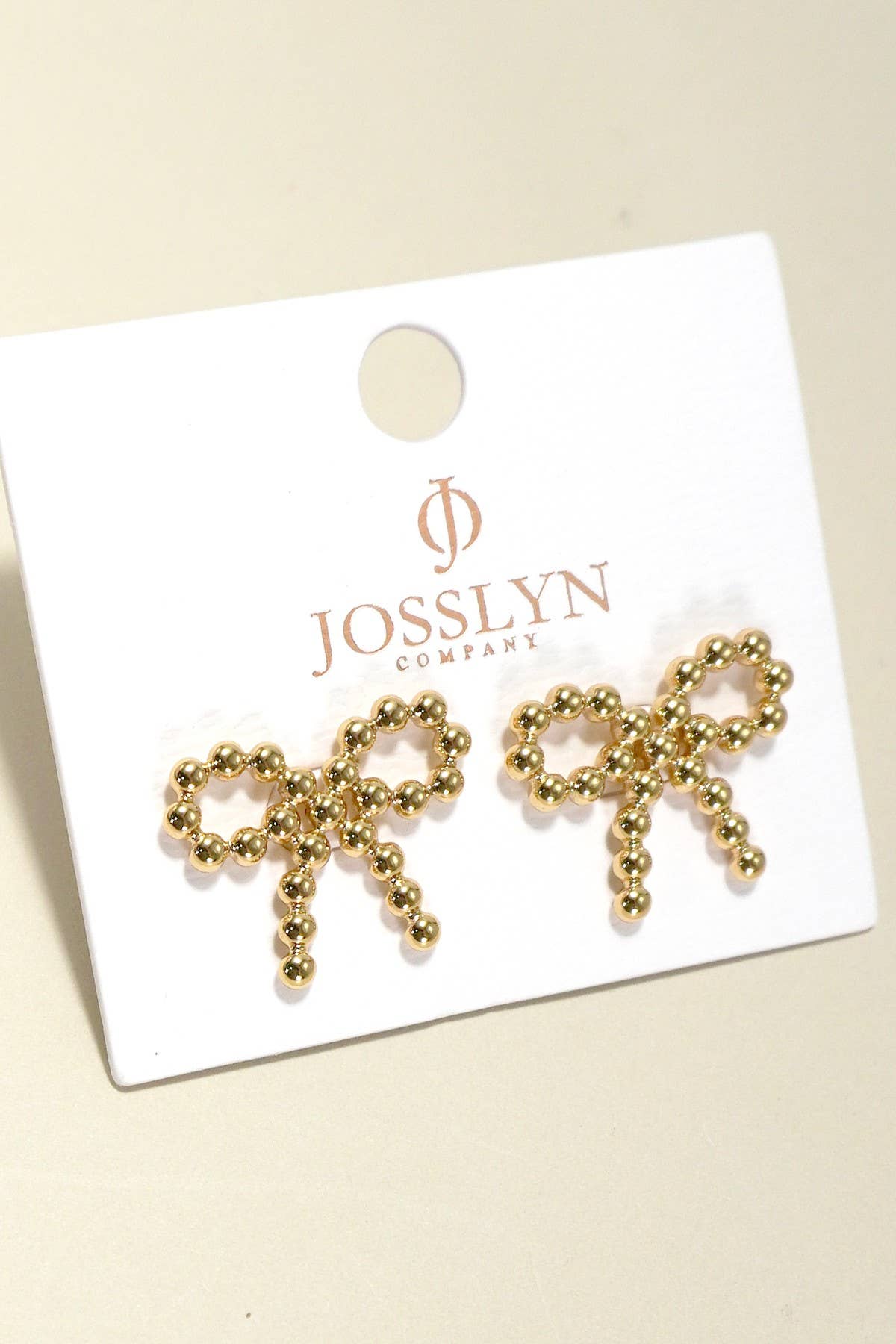 Studded Bow Earrings