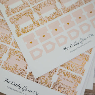 Carnation Gold Foil Bible Tabs