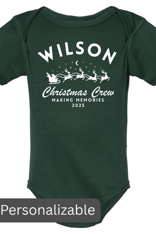 Family Christmas Crew Personalizable Tee