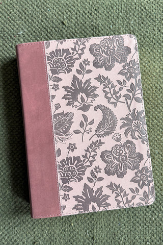 Barbour Simplified KJV Large Print- Plum & Paisley