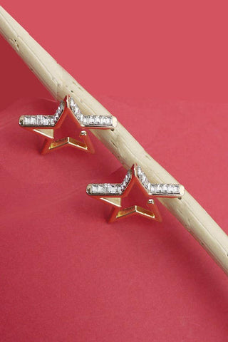 Baguette Star Earrings