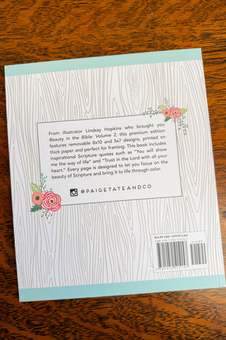 Beauty in the Bible: Edition 2 Coloring Book