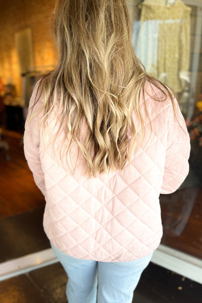 Candy Pink Quilted Jacket
