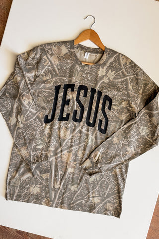 JESUS Long Sleeve Camo Tee