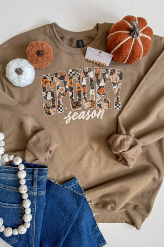 Spooky Season Mocha Crewneck