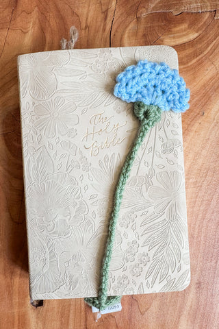 Pressed Flower Crocheted Bookmarks