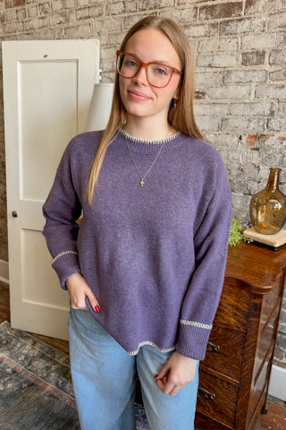 The Everyday Violet Knit Sweater
