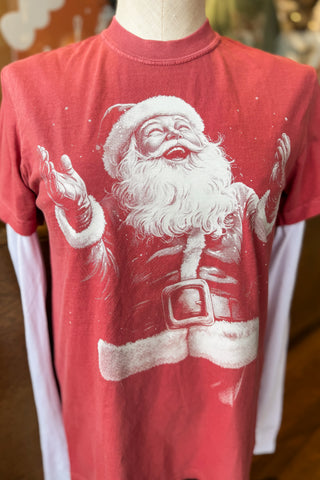 Joyful Vintage Santa Tee