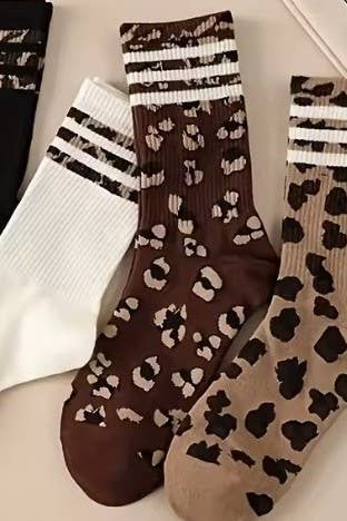 The Wild Side Crew Socks (Multiple Colors)