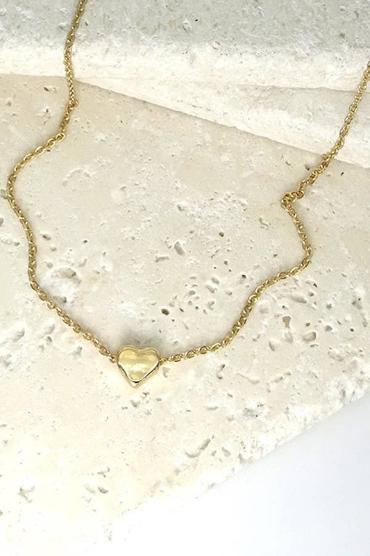 Gold Mini Heart Necklace