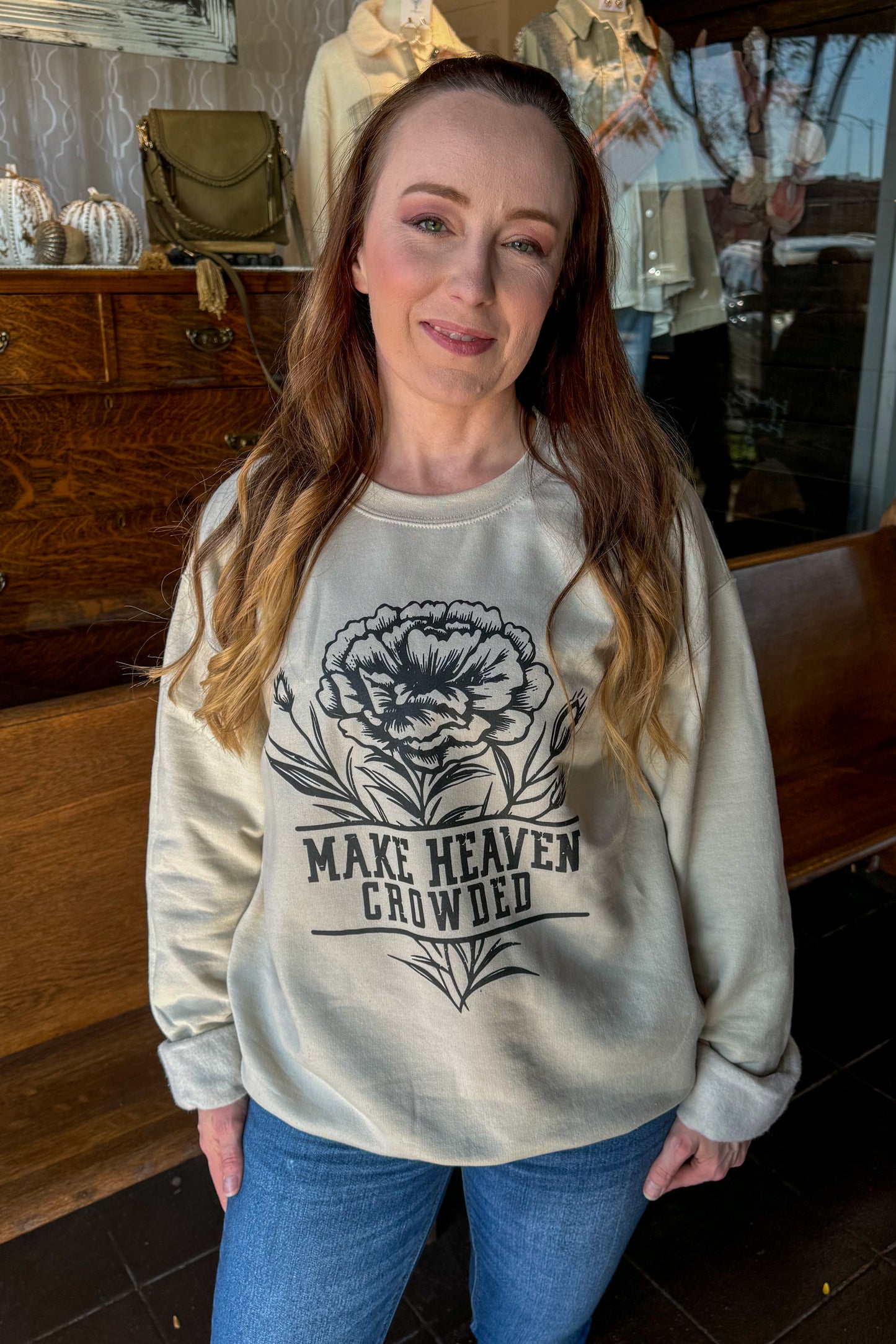 Make Heaven Crowded Crewneck