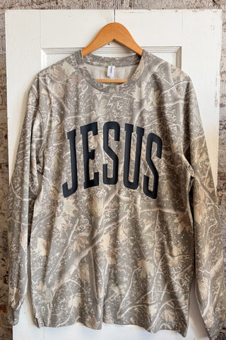 JESUS Long Sleeve Camo Tee
