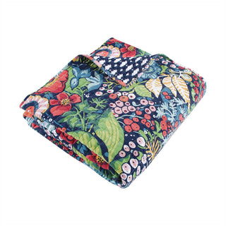 Night Garden Quilted Throw: Multi