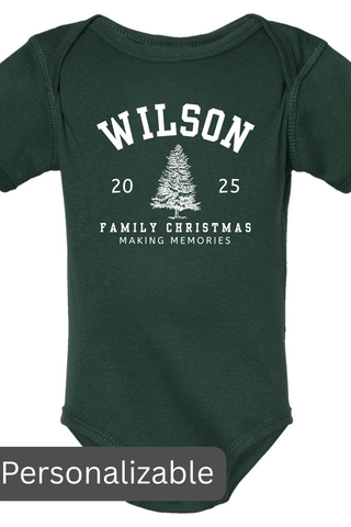Family Christmas Varsity Personalizable Tee