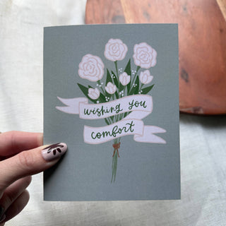 "Wishing you comfort" Sympathy Card