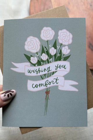 "Wishing you comfort" Sympathy Card